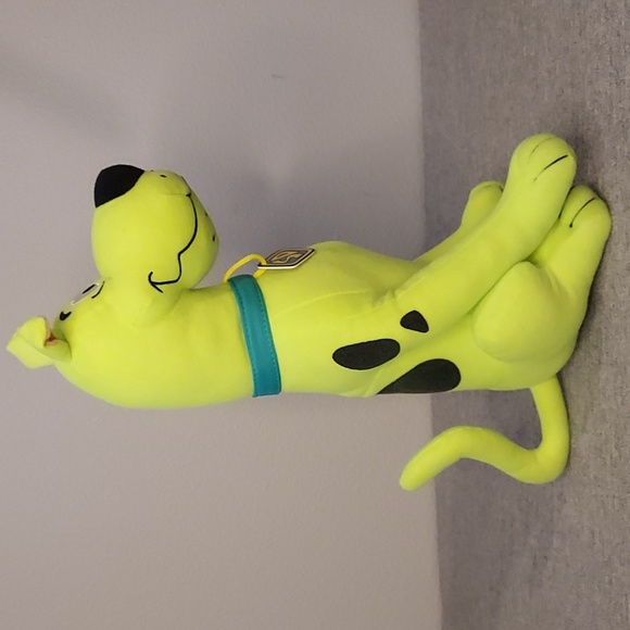 Scooby-Doo 12" Neon Fluorescent Green Stuffed Plush Animal Toy Factory Stuffie - Picture 4 of 9